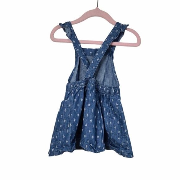 Genuine Kids From Oshkosh Printed Overall Dress 18M - Picture 3 of 6